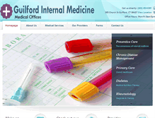 Tablet Screenshot of guilfordinternalmedicine.com